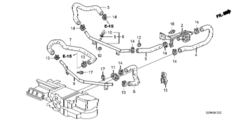 2009 s2000 CR(WITH AC) 2 DOOR 6MT WATER VALVE diagram 2009 s2000 CR(WITH AC) 2 DOOR 6MT WATER VALVE diagram