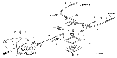 2009 s2000 BASE 2 DOOR 6MT PARKING BRAKE diagram 2009 s2000 BASE 2 DOOR 6MT PARKING BRAKE diagram