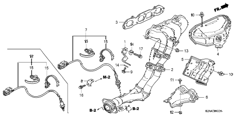 2009 s2000 BASE 2 DOOR 6MT EXHAUST MANIFOLD diagram 2009 s2000 BASE 2 DOOR 6MT EXHAUST MANIFOLD diagram