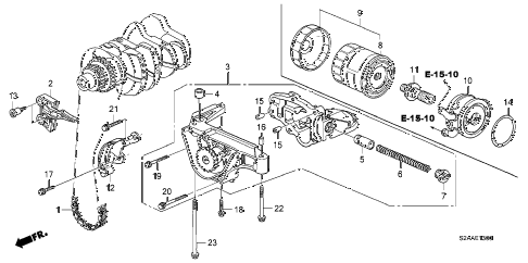 2008 s2000 CR(WITH AC) 2 DOOR 6MT OIL PUMP diagram 2008 s2000 CR(WITH AC) 2 DOOR 6MT OIL PUMP diagram