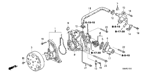 2009 s2000 BASE 2 DOOR 6MT WATER PUMP diagram 2009 s2000 BASE 2 DOOR 6MT WATER PUMP diagram