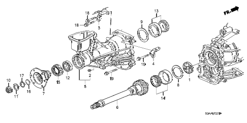 2008 s2000 CR 2 DOOR 6MT MT SECONDARY SHAFT diagram 2008 s2000 CR 2 DOOR 6MT MT SECONDARY SHAFT diagram