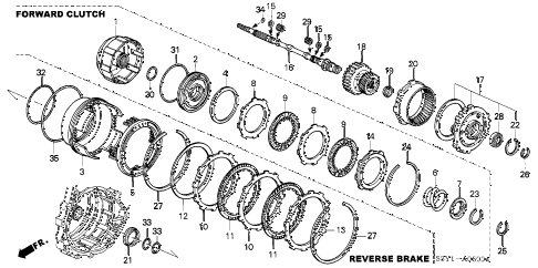 2005 insight DX 3 DOOR CVT AT INPUT SHAFT - FORWARD CLUTCH diagram 2005 insight DX 3 DOOR CVT AT INPUT SHAFT - FORWARD CLUTCH diagram