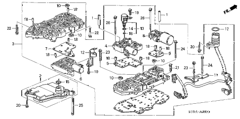 2005 insight DX 3 DOOR CVT AT VALVE BODY diagram 2005 insight DX 3 DOOR CVT AT VALVE BODY diagram
