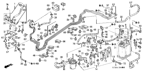 2004 insight DX 3 DOOR 5MT FUEL PIPE (1) diagram 2004 insight DX 3 DOOR 5MT FUEL PIPE (1) diagram
