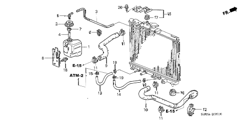 2006 insight DX 3 DOOR 5MT RADIATOR HOSE diagram 2006 insight DX 3 DOOR 5MT RADIATOR HOSE diagram