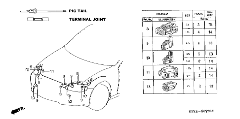 2005 insight DX 3 DOOR CVT ELECTRICAL CONNECTOR (FR.) diagram 2005 insight DX 3 DOOR CVT ELECTRICAL CONNECTOR (FR.) diagram