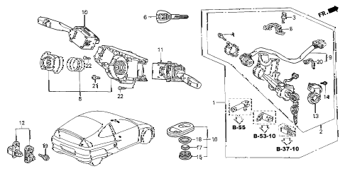 2005 insight DX 3 DOOR 5MT COMBINATION SWITCH diagram 2005 insight DX 3 DOOR 5MT COMBINATION SWITCH diagram