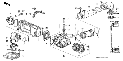2005 insight DX 3 DOOR CVT IMA PDU COOLING UNIT diagram 2005 insight DX 3 DOOR CVT IMA PDU COOLING UNIT diagram