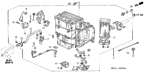 2005 insight DX 3 DOOR 5MT HEATER UNIT diagram 2005 insight DX 3 DOOR 5MT HEATER UNIT diagram