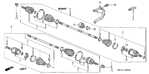 2006 insight DX(A/C) 3 DOOR 5MT DRIVESHAFT diagram 2006 insight DX(A/C) 3 DOOR 5MT DRIVESHAFT diagram