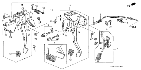 2006 insight DX 3 DOOR 5MT PEDAL diagram 2006 insight DX 3 DOOR 5MT PEDAL diagram