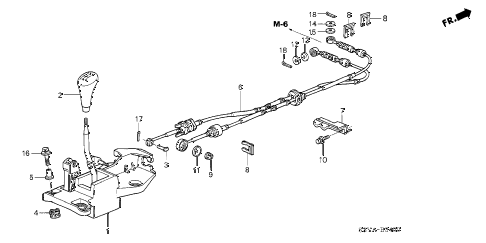 2006 insight DX 3 DOOR 5MT SHIFT LEVER diagram 2006 insight DX 3 DOOR 5MT SHIFT LEVER diagram