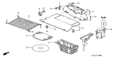 2006 insight DX 3 DOOR 5MT TRUNK LINING diagram 2006 insight DX 3 DOOR 5MT TRUNK LINING diagram