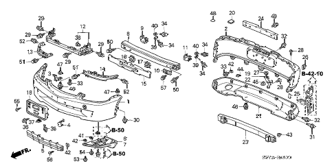 2004 insight DX 3 DOOR 5MT BUMPERS diagram 2004 insight DX 3 DOOR 5MT BUMPERS diagram
