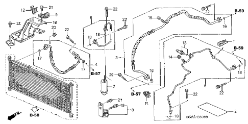 2005 insight DX 3 DOOR CVT A/C HOSES - PIPES diagram 2005 insight DX 3 DOOR CVT A/C HOSES - PIPES diagram