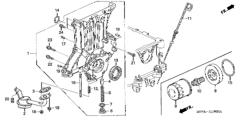 2005 insight DX 3 DOOR 5MT OIL PUMP - OIL STRAINER diagram 2005 insight DX 3 DOOR 5MT OIL PUMP - OIL STRAINER diagram