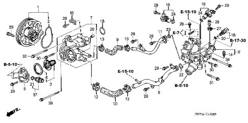 2006 insight DX(A/C) 3 DOOR 5MT WATER PUMP - SENSOR diagram 2006 insight DX(A/C) 3 DOOR 5MT WATER PUMP - SENSOR diagram