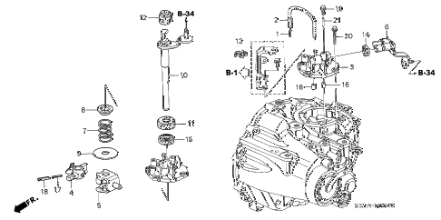 2006 insight DX(A/C) 3 DOOR 5MT MT SHIFT ARM diagram 2006 insight DX(A/C) 3 DOOR 5MT MT SHIFT ARM diagram