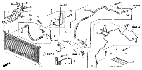 2004 insight DX 3 DOOR 5MT A/C HOSES - PIPES diagram 2004 insight DX 3 DOOR 5MT A/C HOSES - PIPES diagram