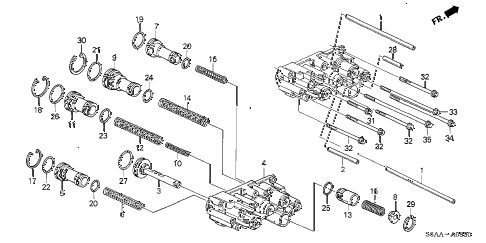 2004 civic DX 4 DOOR 4AT AT SERVO BODY diagram 2004 civic DX 4 DOOR 4AT AT SERVO BODY diagram