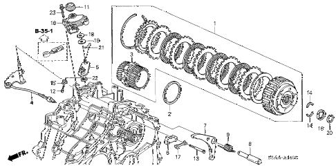 2004 civic GX(ABS SIDE SRS) 4 DOOR CVT CVT STARTING CLUTCH (CVT) diagram 2004 civic GX(ABS SIDE SRS) 4 DOOR CVT CVT STARTING CLUTCH (CVT) diagram