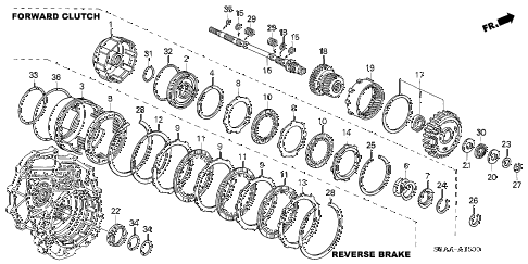2004 civic GX(ABS SIDE SRS) 4 DOOR CVT CVT INPUT SHAFT - FORWARD CLUTCH (CVT) diagram 2004 civic GX(ABS SIDE SRS) 4 DOOR CVT CVT INPUT SHAFT - FORWARD CLUTCH (CVT) diagram