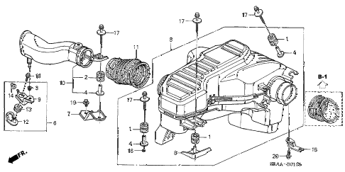 2004 civic EX(SIDE SRS) 4 DOOR 4AT RESONATOR CHAMBER diagram 2004 civic EX(SIDE SRS) 4 DOOR 4AT RESONATOR CHAMBER diagram