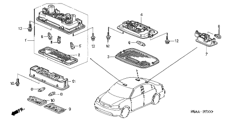 2004 civic EX(SIDE SRS) 4 DOOR 4AT INTERIOR LIGHT diagram 2004 civic EX(SIDE SRS) 4 DOOR 4AT INTERIOR LIGHT diagram