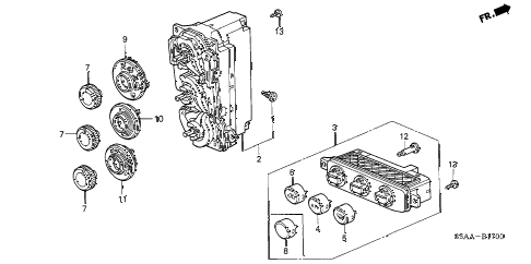 2004 civic DX-VP(VP SIDE SRS) 4 DOOR 5MT HEATER CONTROL diagram 2004 civic DX-VP(VP SIDE SRS) 4 DOOR 5MT HEATER CONTROL diagram