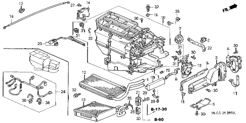 2004 civic GX(ABS SIDE SRS) 4 DOOR CVT HEATER UNIT diagram 2004 civic GX(ABS SIDE SRS) 4 DOOR CVT HEATER UNIT diagram