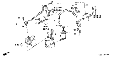 2004 civic DX-VP(VP SIDE SRS) 4 DOOR 5MT P.S. LINES diagram 2004 civic DX-VP(VP SIDE SRS) 4 DOOR 5MT P.S. LINES diagram