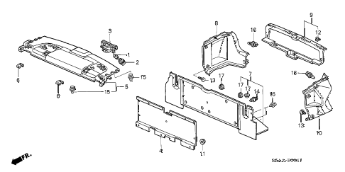 2004 civic GX(ABS SIDE SRS) 4 DOOR CVT REAR TRAY - TRUNK GARNISH (2) diagram 2004 civic GX(ABS SIDE SRS) 4 DOOR CVT REAR TRAY - TRUNK GARNISH (2) diagram