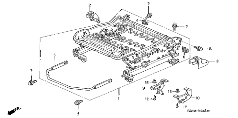 2004 civic EX(SIDE SRS) 4 DOOR 4AT FRONT SEAT COMPONENTS (R.) diagram 2004 civic EX(SIDE SRS) 4 DOOR 4AT FRONT SEAT COMPONENTS (R.) diagram