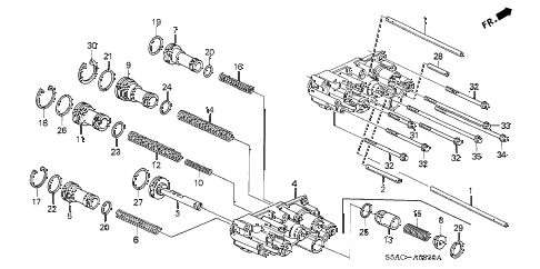 2005 civic LX-CAR(CAR SHARE) 4 DOOR 4AT AT SERVO BODY diagram 2005 civic LX-CAR(CAR SHARE) 4 DOOR 4AT AT SERVO BODY diagram