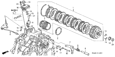 2005 civic GX(ABS) 4 DOOR CVT CVT STARTING CLUTCH (CVT) diagram 2005 civic GX(ABS) 4 DOOR CVT CVT STARTING CLUTCH (CVT) diagram