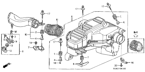 2005 civic LX 4 DOOR 4AT RESONATOR CHAMBER diagram 2005 civic LX 4 DOOR 4AT RESONATOR CHAMBER diagram