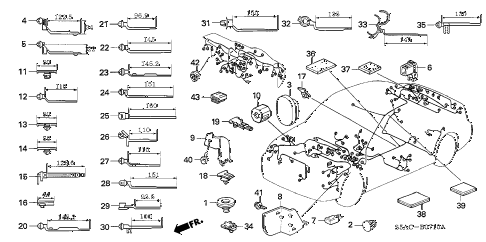 2005 civic EX(SPECIAL EDITIO 4 DOOR 5MT HARNESS BAND - BRACKET diagram 2005 civic EX(SPECIAL EDITIO 4 DOOR 5MT HARNESS BAND - BRACKET diagram