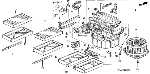 2005 civic LX(SPECIAL EDITIO 4 DOOR 4AT HEATER BLOWER diagram 2005 civic LX(SPECIAL EDITIO 4 DOOR 4AT HEATER BLOWER diagram