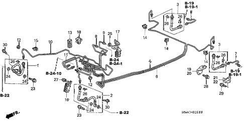 2005 civic GX(ABS/SIDE SRS) 4 DOOR CVT BRAKE LINES (ABS) (2) diagram 2005 civic GX(ABS/SIDE SRS) 4 DOOR CVT BRAKE LINES (ABS) (2) diagram