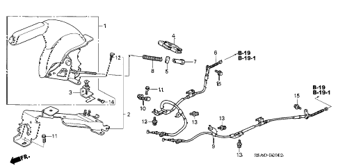 2005 civic LX 4 DOOR 5MT PARKING BRAKE (3) diagram 2005 civic LX 4 DOOR 5MT PARKING BRAKE (3) diagram