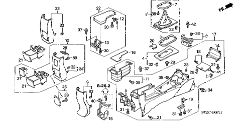 2005 civic LX(SPECIAL EDITIO 4 DOOR 5MT CONSOLE (2) diagram 2005 civic LX(SPECIAL EDITIO 4 DOOR 5MT CONSOLE (2) diagram