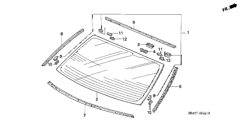 2005 civic EX(SPECIAL EDITIO 4 DOOR 4AT REAR WINDSHIELD diagram 2005 civic EX(SPECIAL EDITIO 4 DOOR 4AT REAR WINDSHIELD diagram