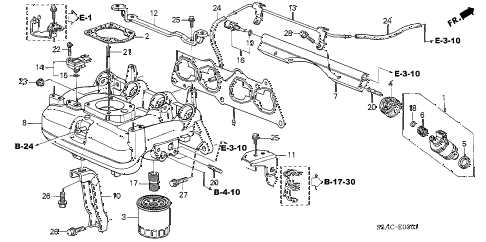 2005 civic GX(ABS) 4 DOOR CVT INTAKE MANIFOLD (2) diagram 2005 civic GX(ABS) 4 DOOR CVT INTAKE MANIFOLD (2) diagram