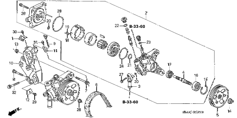 2005 civic EX(SPECIAL EDITIO 4 DOOR 5MT P.S. PUMP - BRACKET diagram 2005 civic EX(SPECIAL EDITIO 4 DOOR 5MT P.S. PUMP - BRACKET diagram