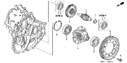 2004 civic MX(HYBRID) 4 DOOR CVT AT DIFFERENTIAL diagram 2004 civic MX(HYBRID) 4 DOOR CVT AT DIFFERENTIAL diagram