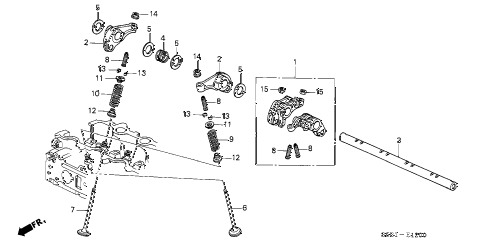 2004 civic MX(HYBRID) 4 DOOR CVT VALVE - ROCKER ARM diagram 2004 civic MX(HYBRID) 4 DOOR CVT VALVE - ROCKER ARM diagram