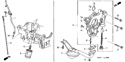 2004 civic MX(HYBRID) 4 DOOR 5MT OIL PUMP - OIL STRAINER diagram 2004 civic MX(HYBRID) 4 DOOR 5MT OIL PUMP - OIL STRAINER diagram