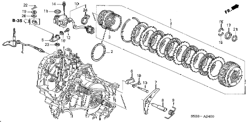 2004 civic MX(HYBRID) 4 DOOR CVT AT STARTING CLUTCH diagram 2004 civic MX(HYBRID) 4 DOOR CVT AT STARTING CLUTCH diagram