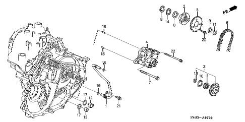 2003 civic MX(HYBRID) 4 DOOR CVT AT OIL PUMP diagram 2003 civic MX(HYBRID) 4 DOOR CVT AT OIL PUMP diagram
